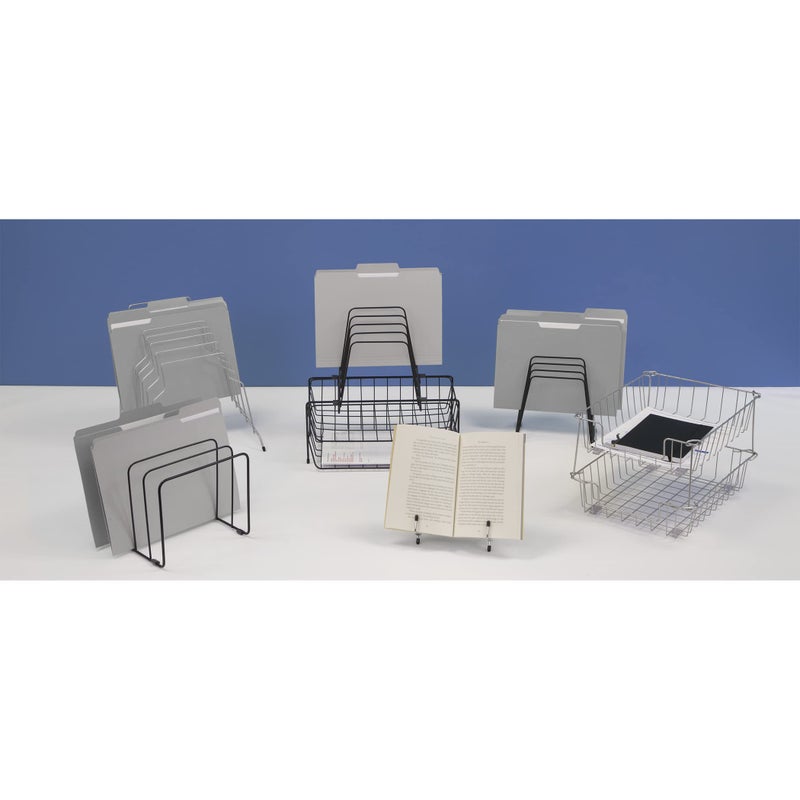 Fellowes Step File Junior Wire Organizer Rack, 6 Sections, Black (72613) - Image 5
